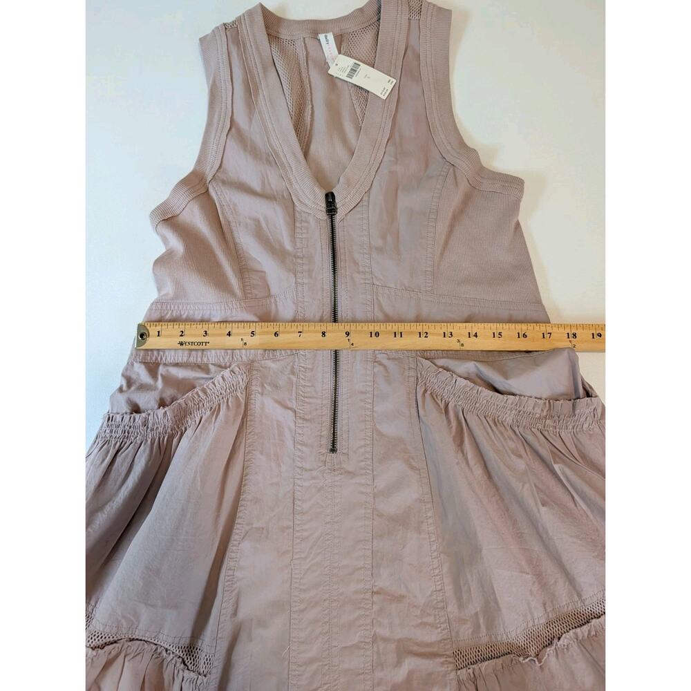 Anthropologie Daily Practice Trek Utility Mini Dress Muted Rose Size S New - Picture 12 of 14